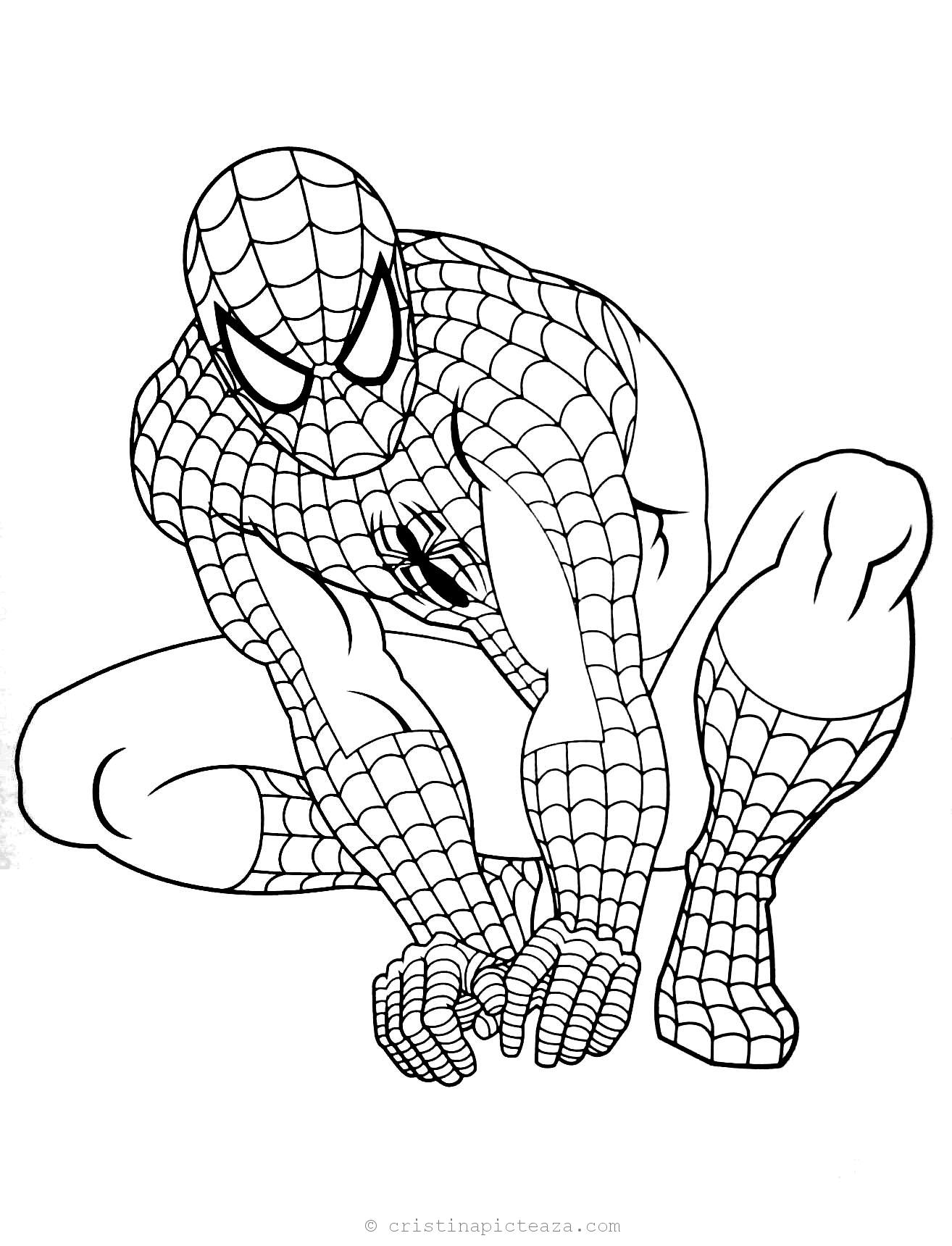 Spiderman Coloring Pages Free Printable 9