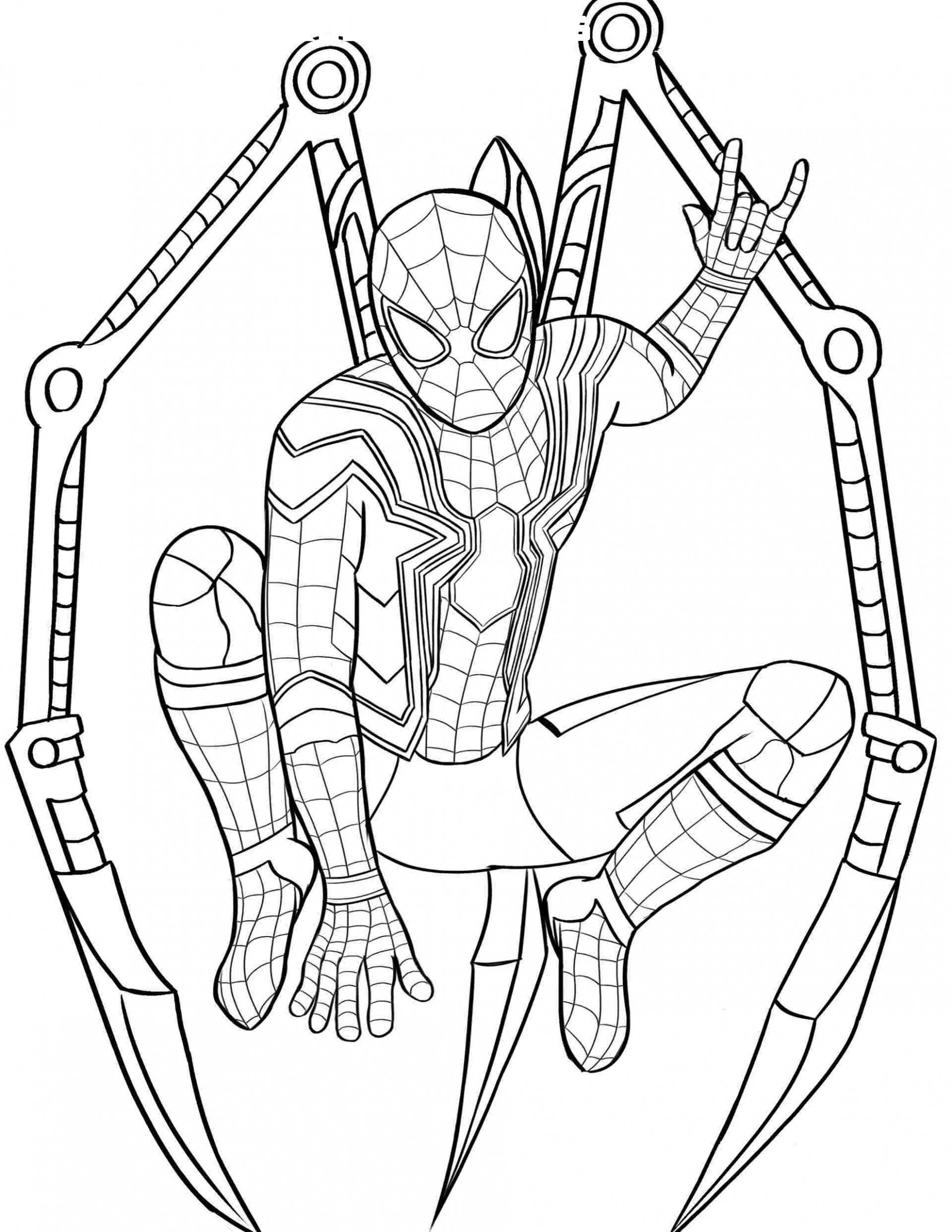 Spiderman Coloring Pages Free Printable 95