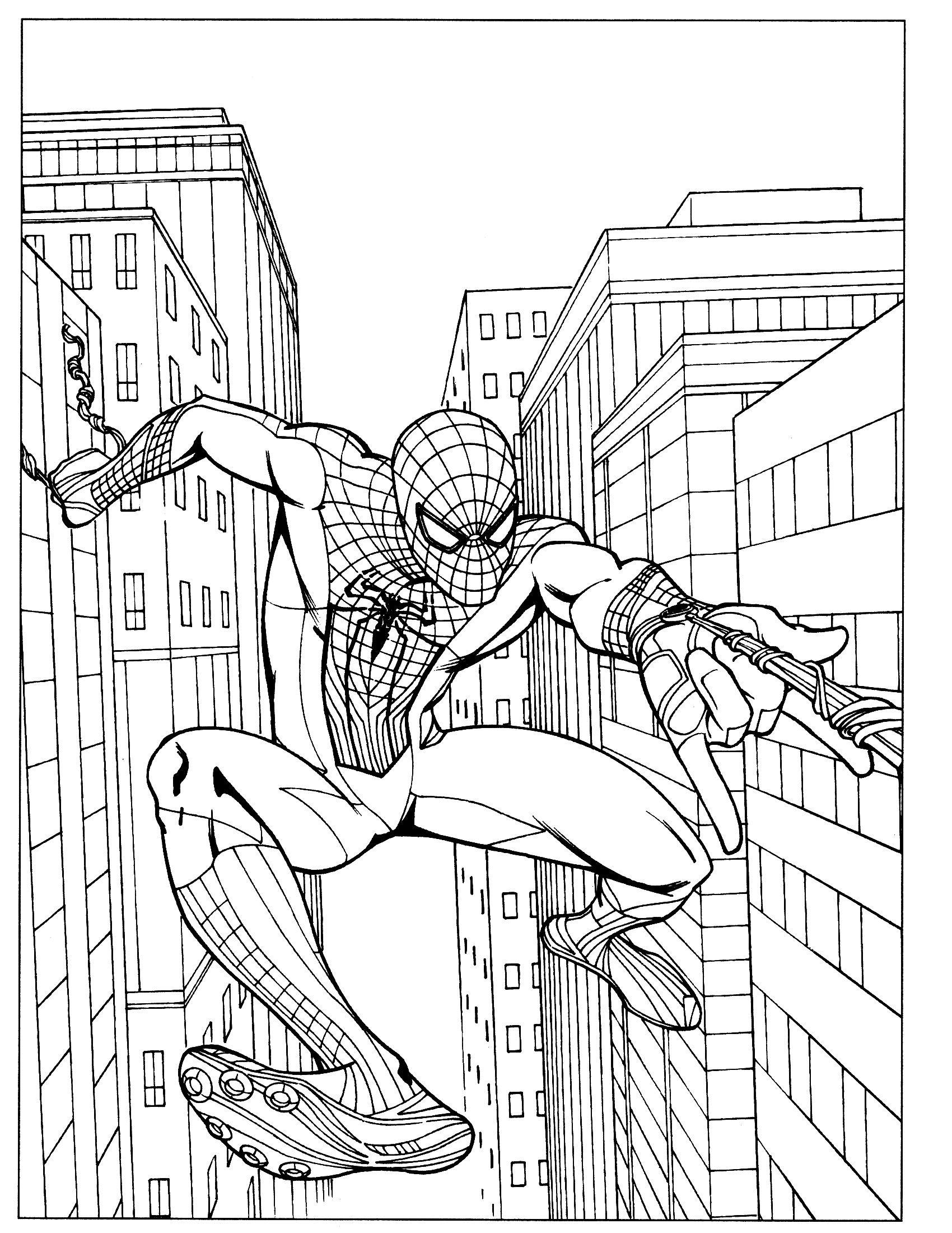 Spiderman Coloring Pages Free Printable 97