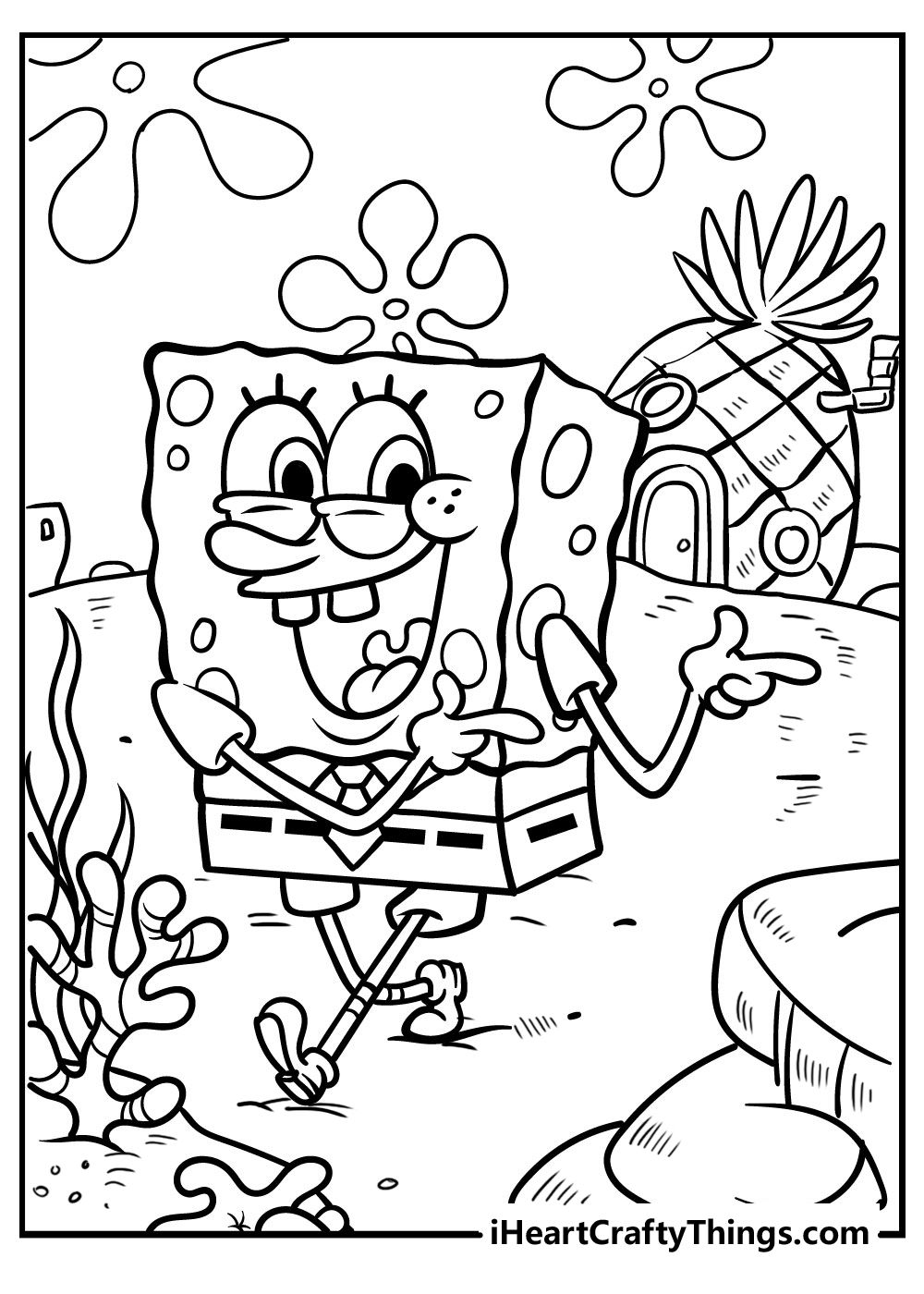 Spongebob Coloring Pages Free Printable 1