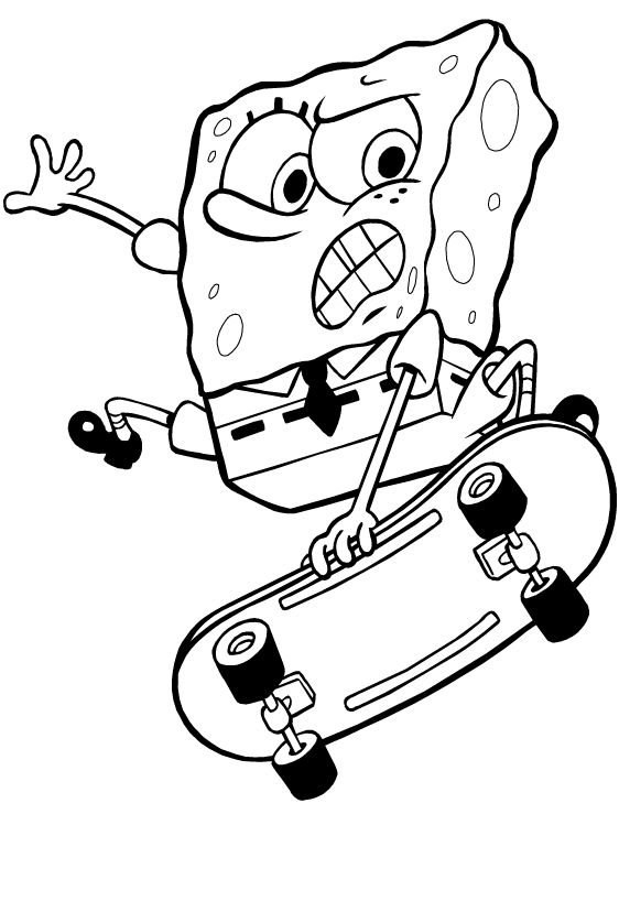 Spongebob Coloring Pages Free Printable 10