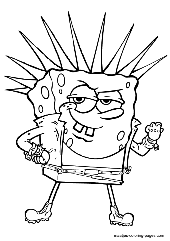 Spongebob Coloring Pages Free Printable 112