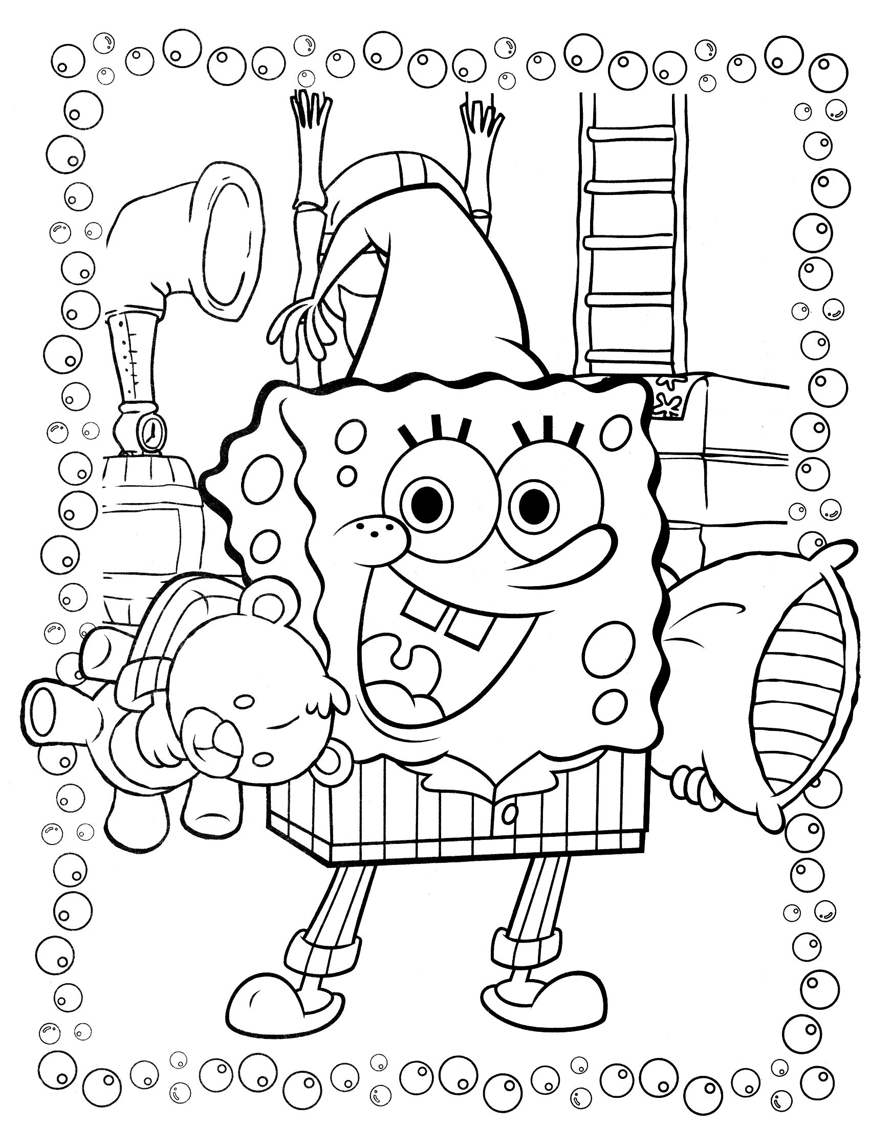 Spongebob Coloring Pages Free Printable 120