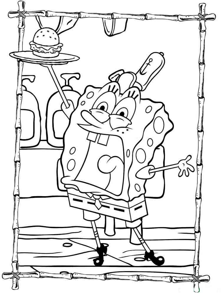 Spongebob Coloring Pages Free Printable 125