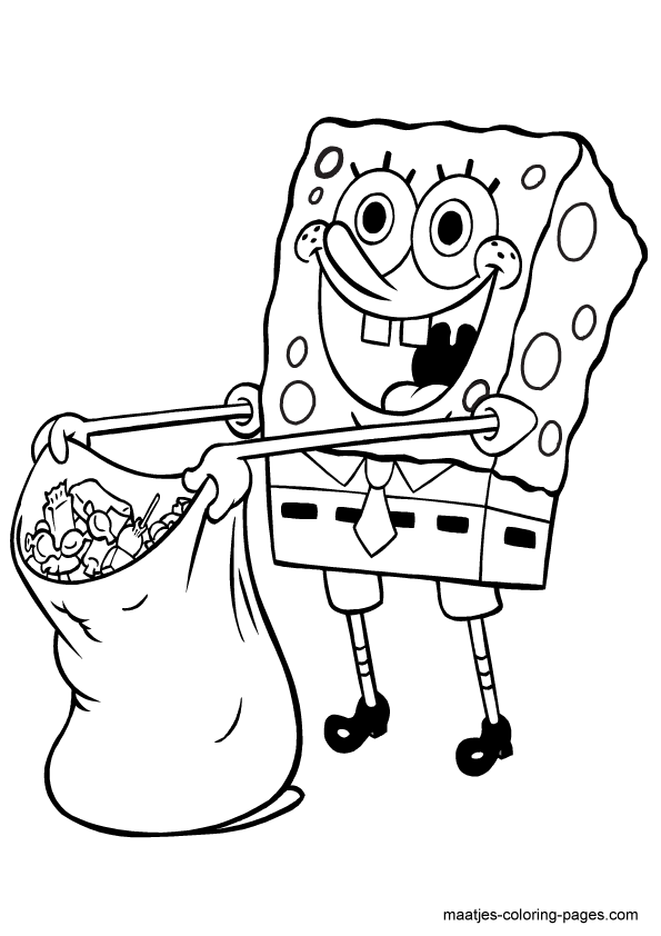 Spongebob Coloring Pages Free Printable 135