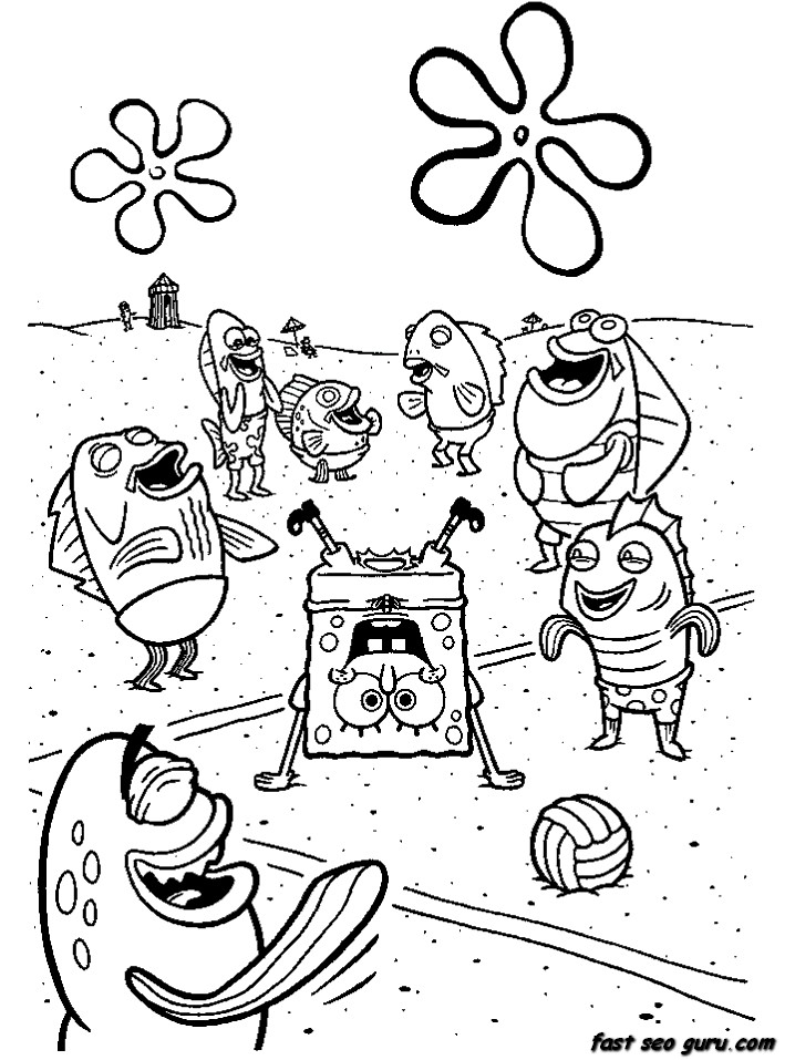 Spongebob Coloring Pages Free Printable 144