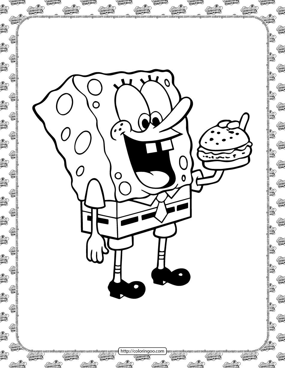 Spongebob Coloring Pages Free Printable 145