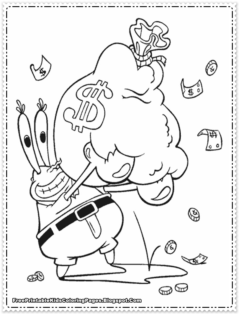 Spongebob Coloring Pages Free Printable 152