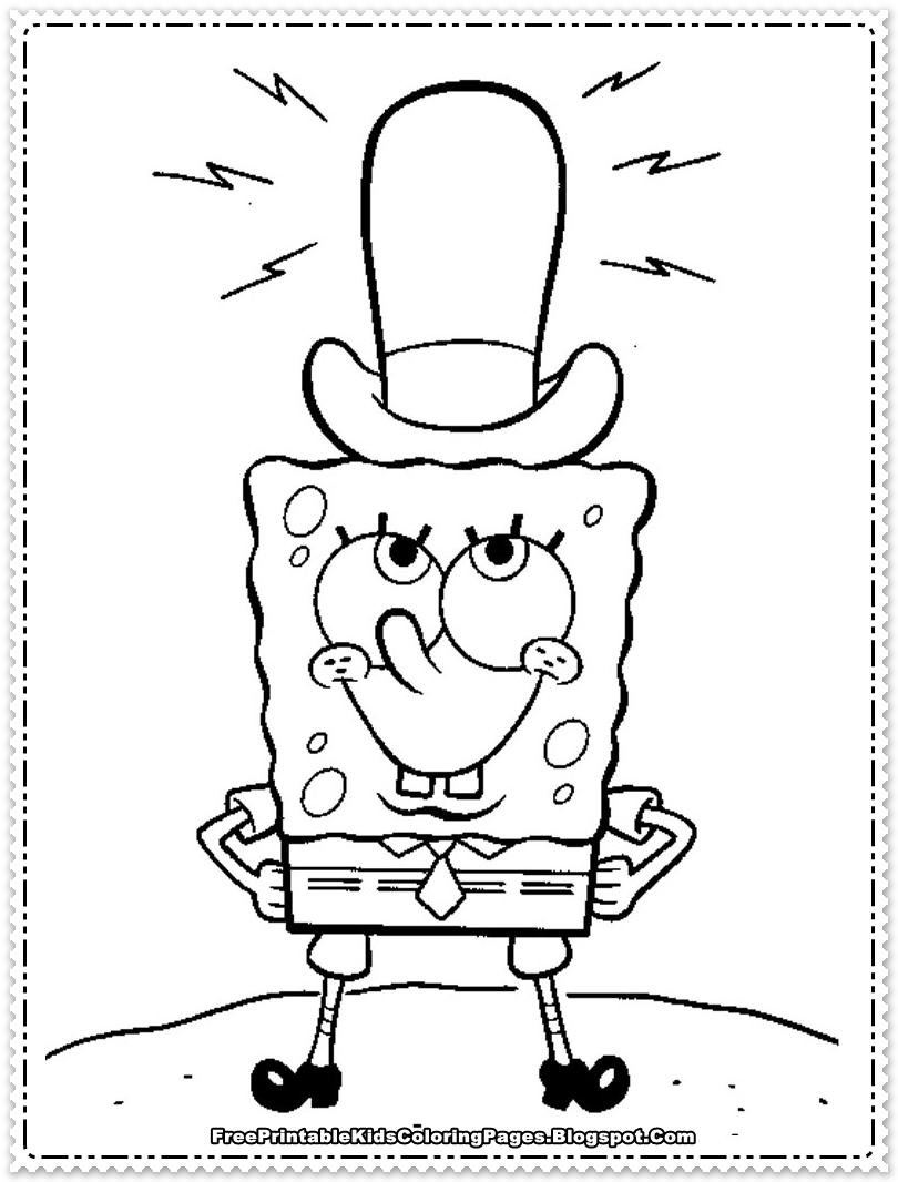 Spongebob Coloring Pages Free Printable 153