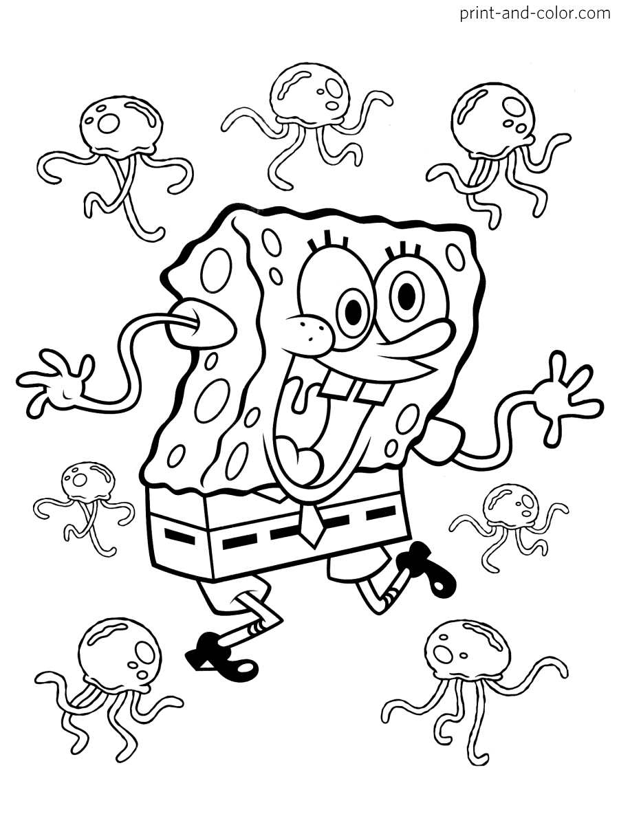 Spongebob Coloring Pages Free Printable 155