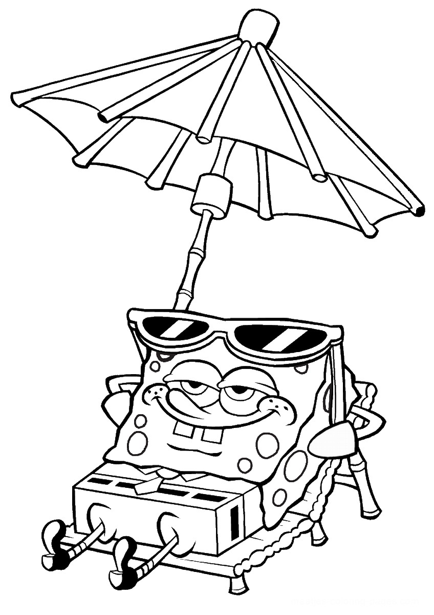 Spongebob Coloring Pages Free Printable 2