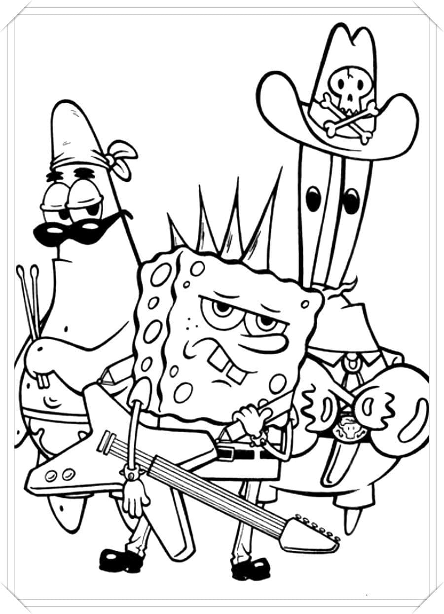 Spongebob Coloring Pages Free Printable 5