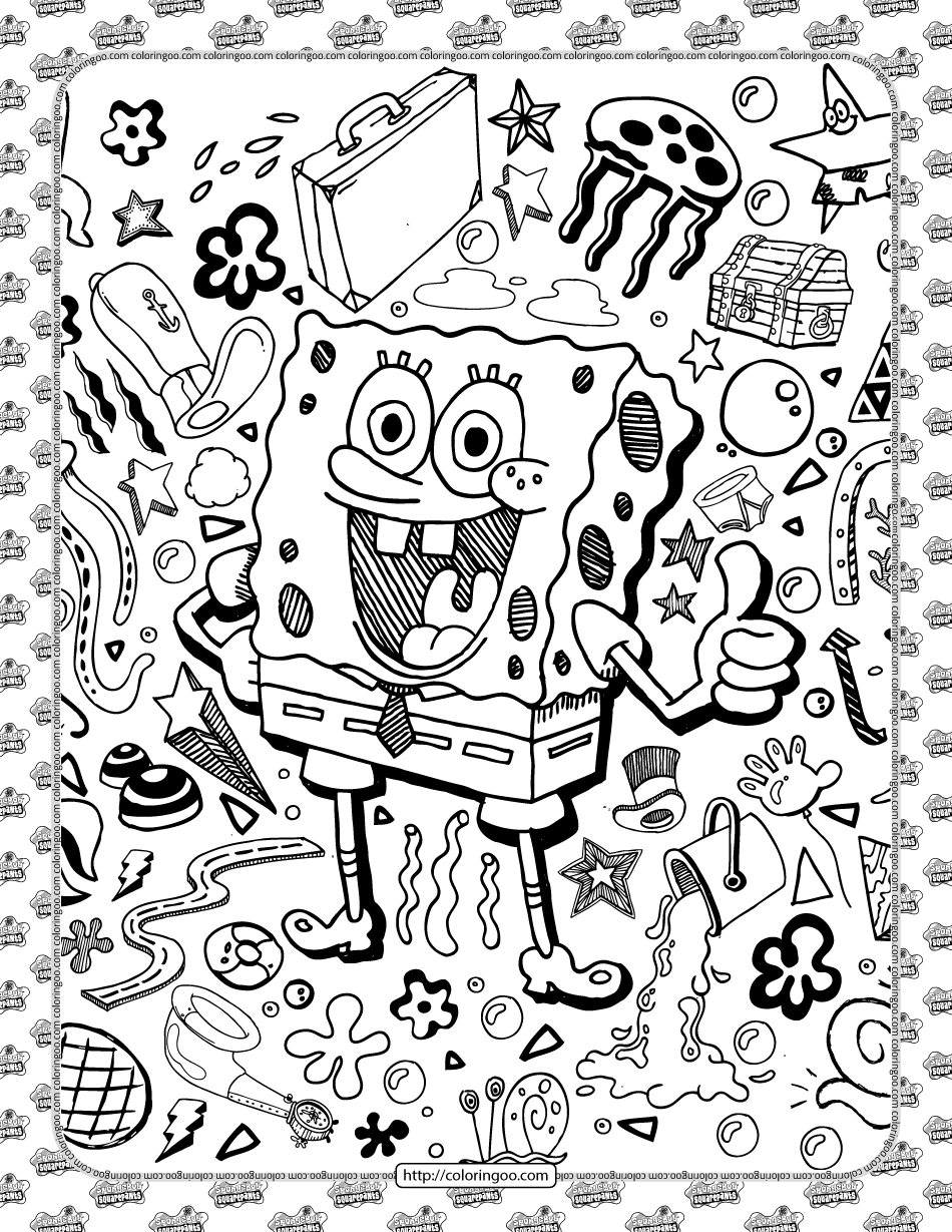 Spongebob Coloring Pages Free Printable 55