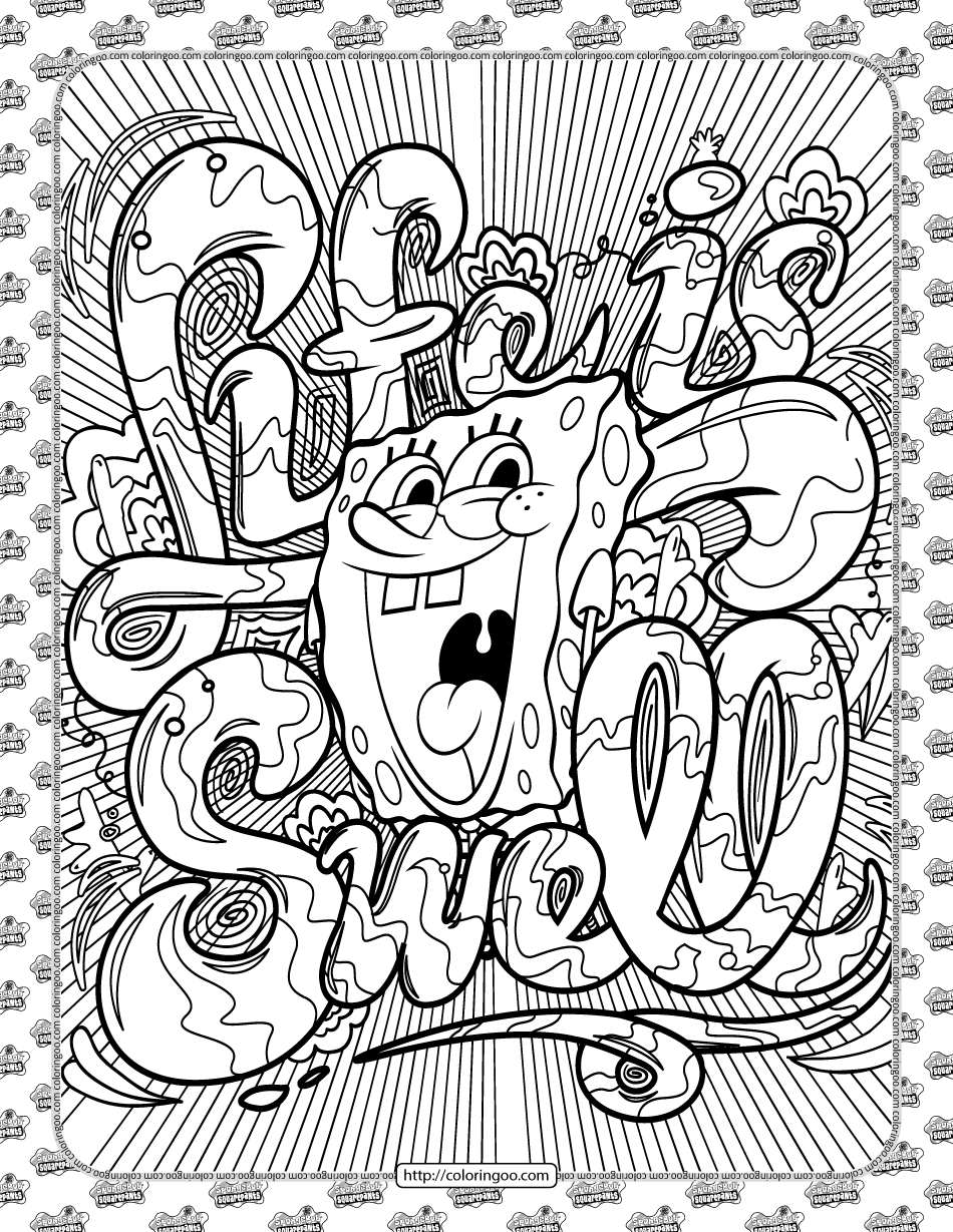 Spongebob Coloring Pages Free Printable 59