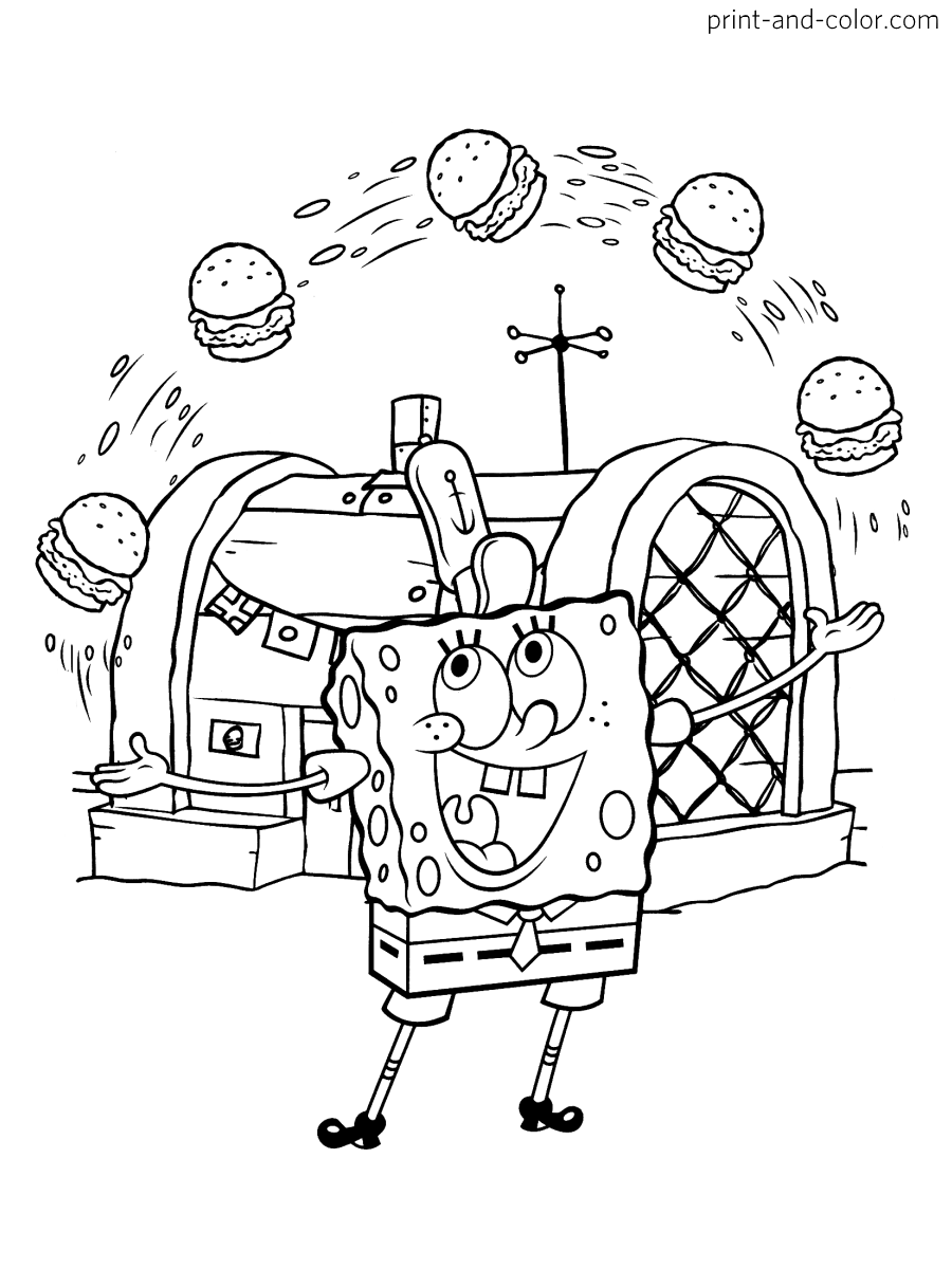 Spongebob Coloring Pages Free Printable 9