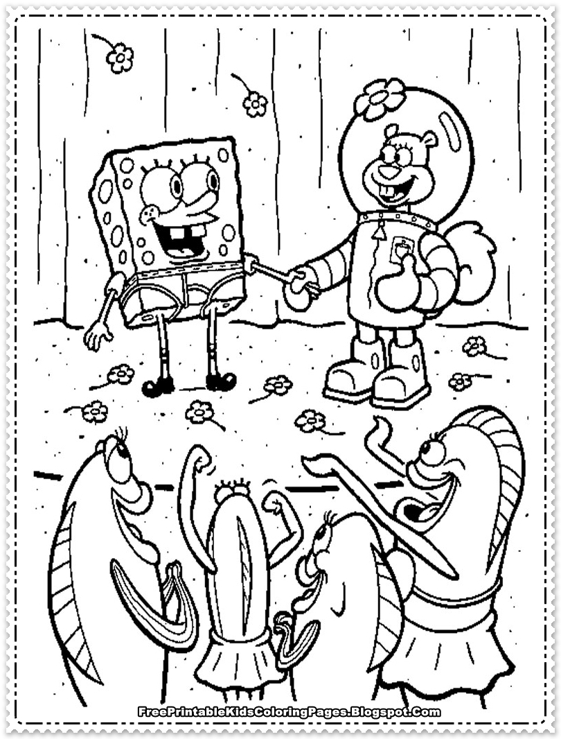 Spongebob Coloring Pages Free Printable 91