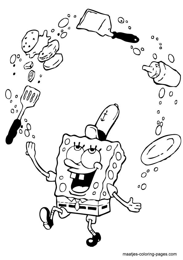 Spongebob Coloring Pages Free Printable 98