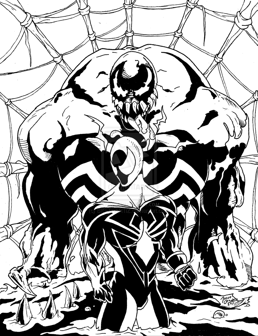 Venom Coloring Pages Free Printable 10