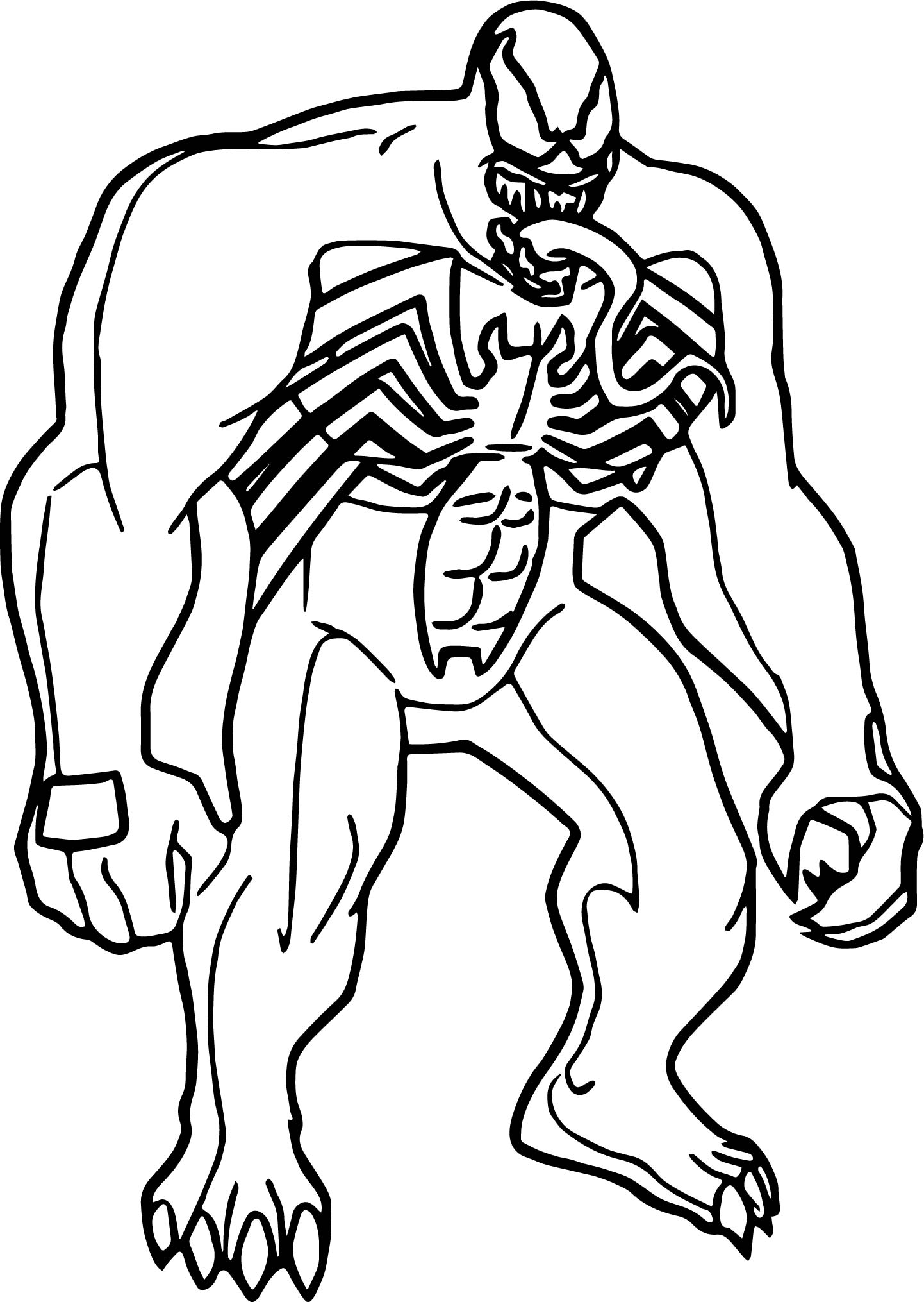 Venom Coloring Pages Free Printable 14