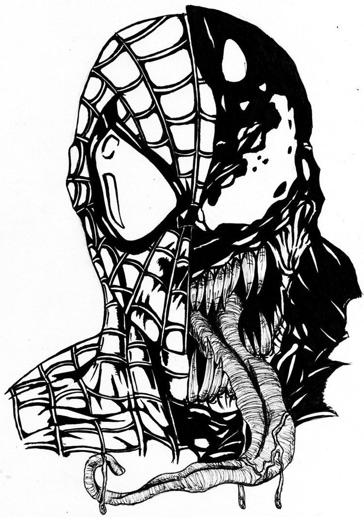 Venom Coloring Pages Free Printable 17