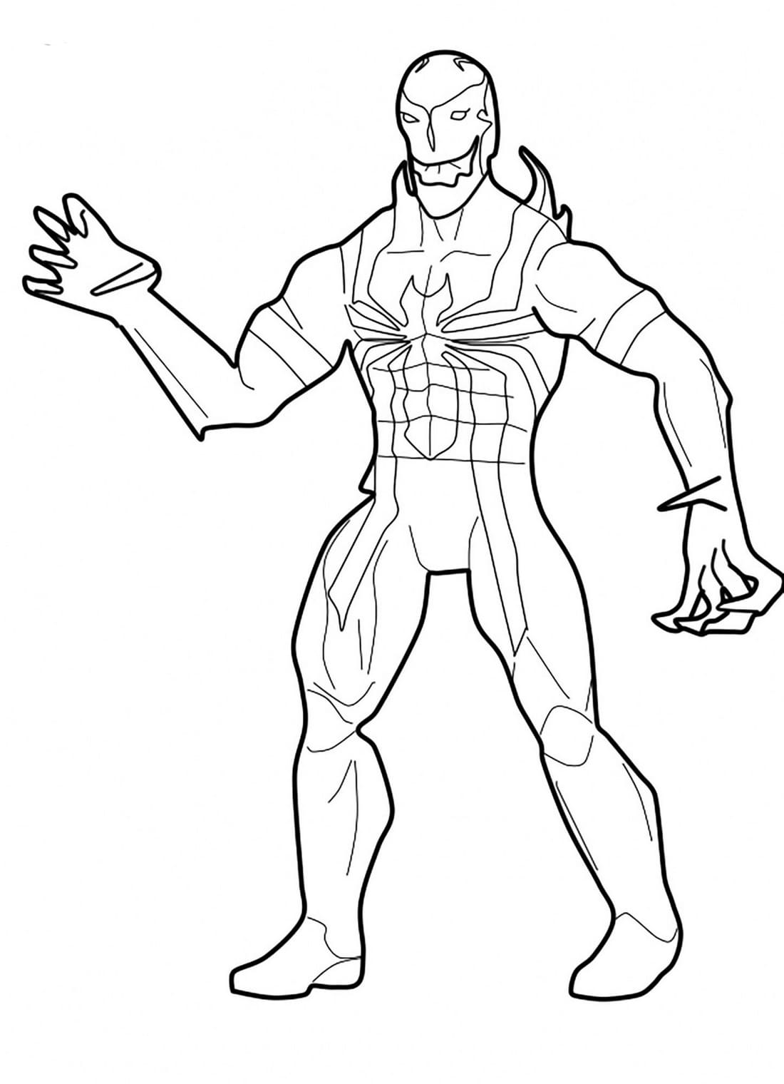 Venom Coloring Pages Free Printable 21