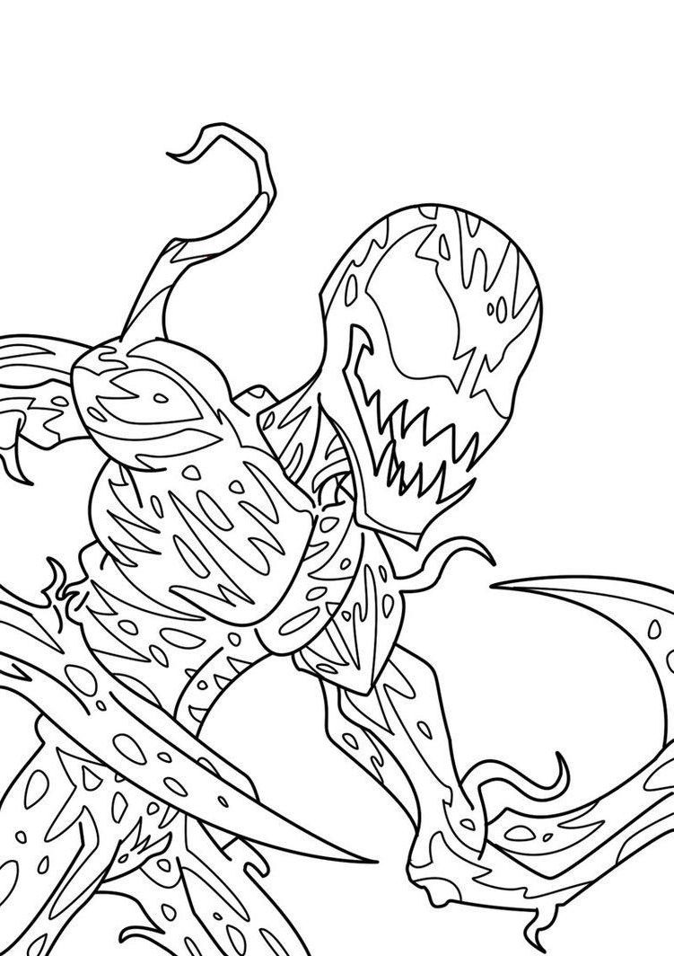 Venom Coloring Pages Free Printable 26