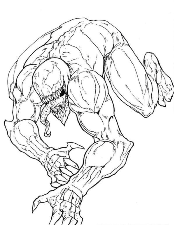 Venom Coloring Pages Free Printable 27