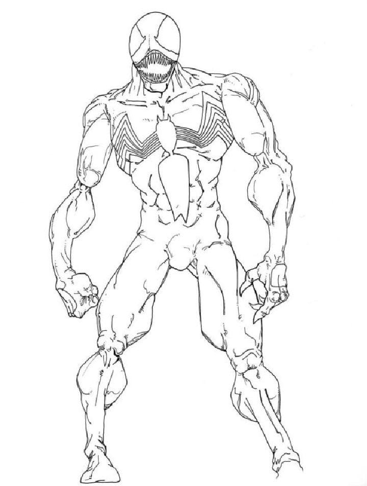 Venom Coloring Pages Free Printable 30