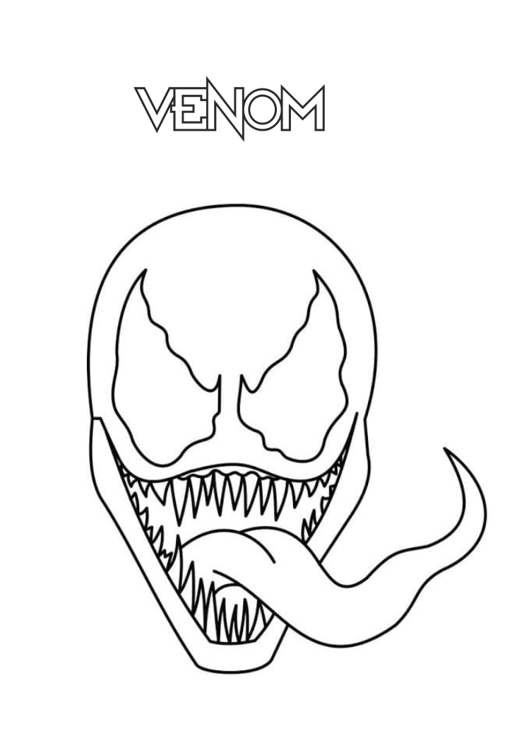 Venom Coloring Pages Free Printable 33