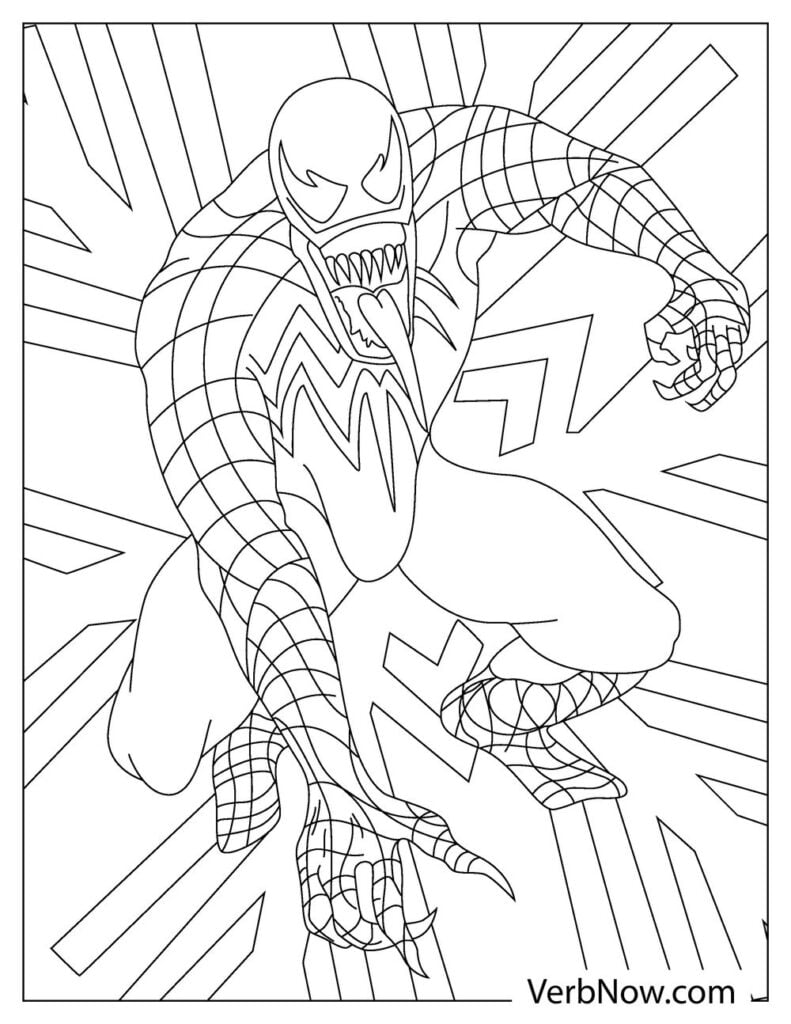 Venom Coloring Pages Free Printable 43