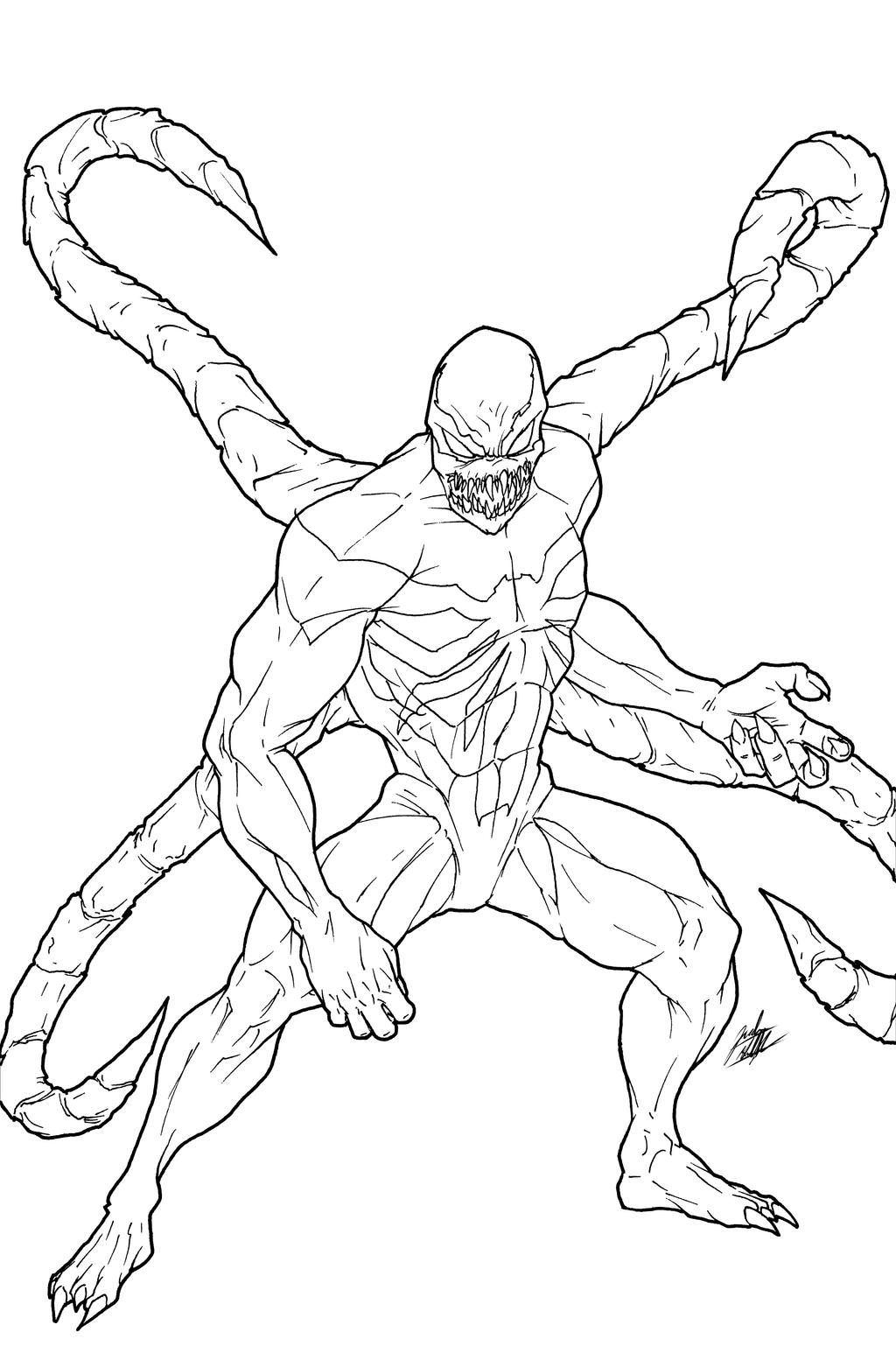 Venom Coloring Pages Free Printable 51