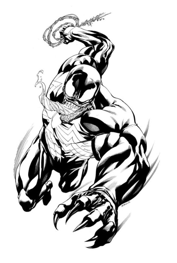 Venom Coloring Pages Free Printable 52