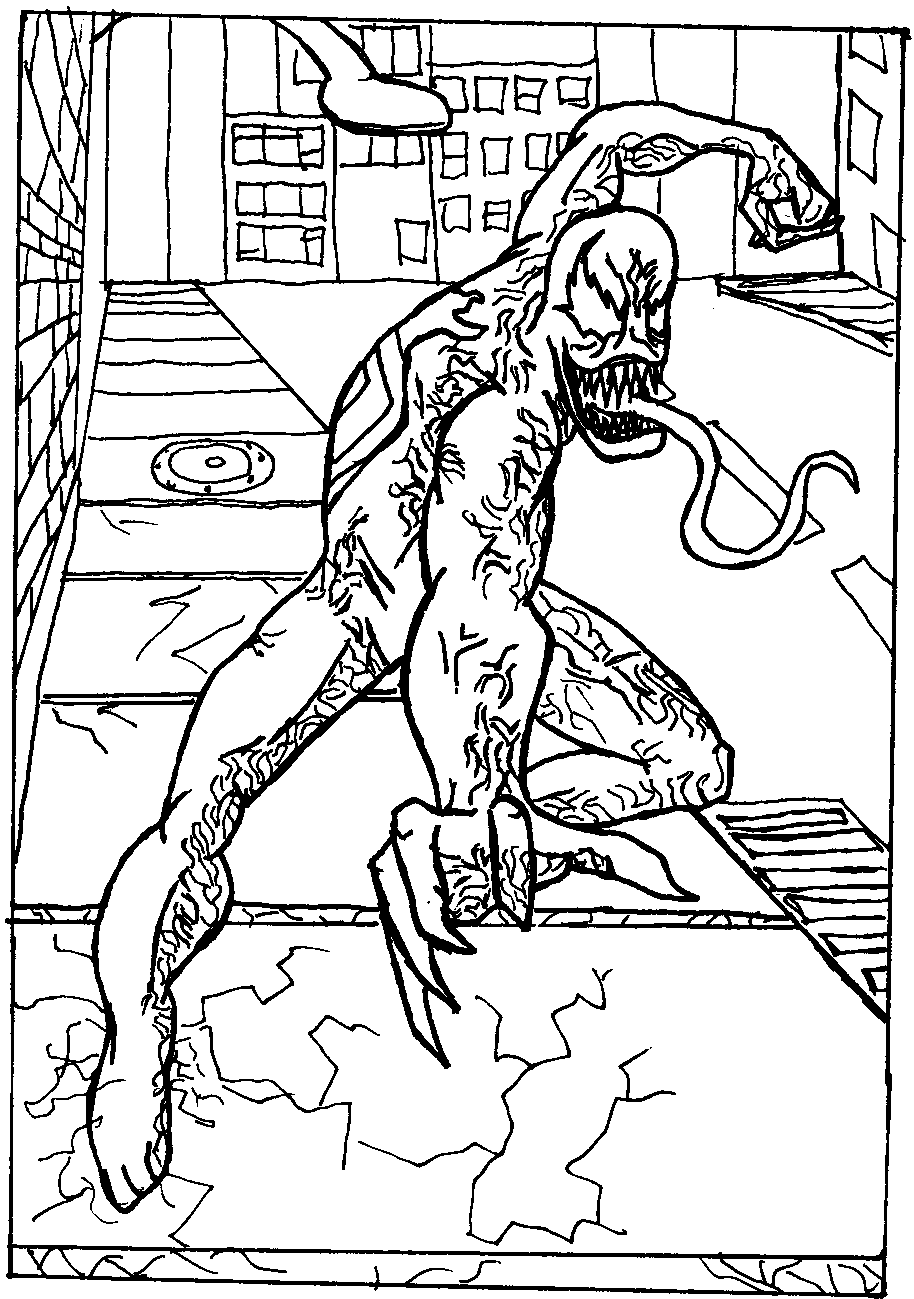 Venom Coloring Pages Free Printable 53