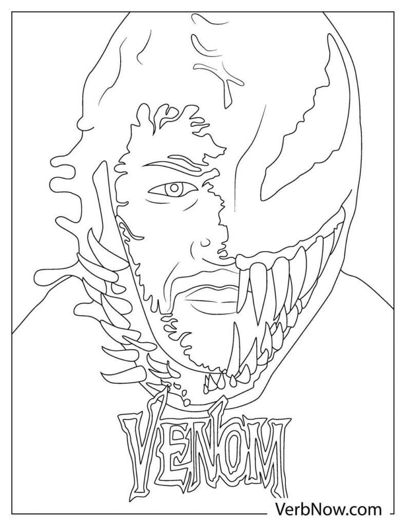 Venom Coloring Pages Free Printable 54