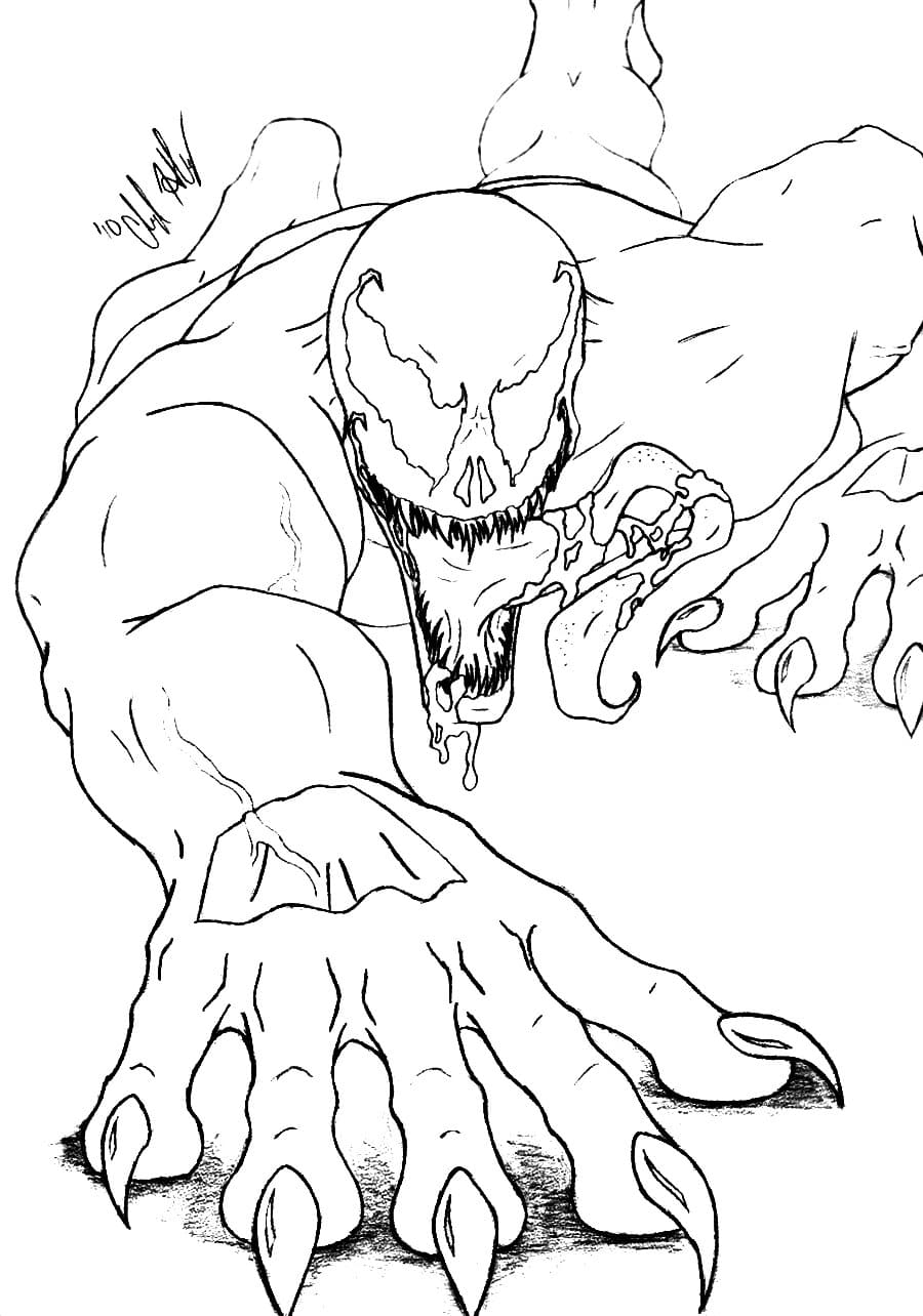 Venom Coloring Pages Free Printable 60