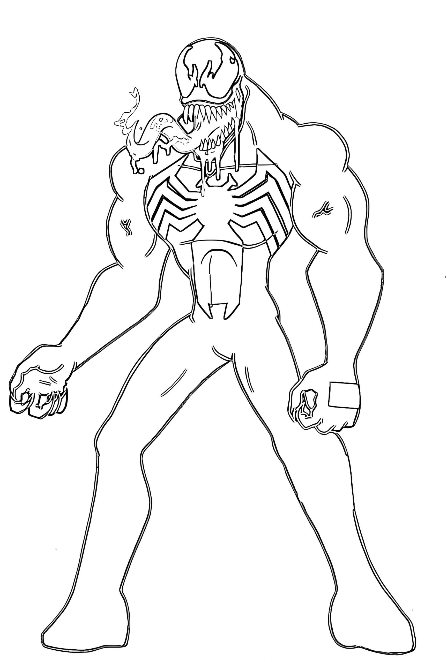 Venom Coloring Pages Free Printable 61