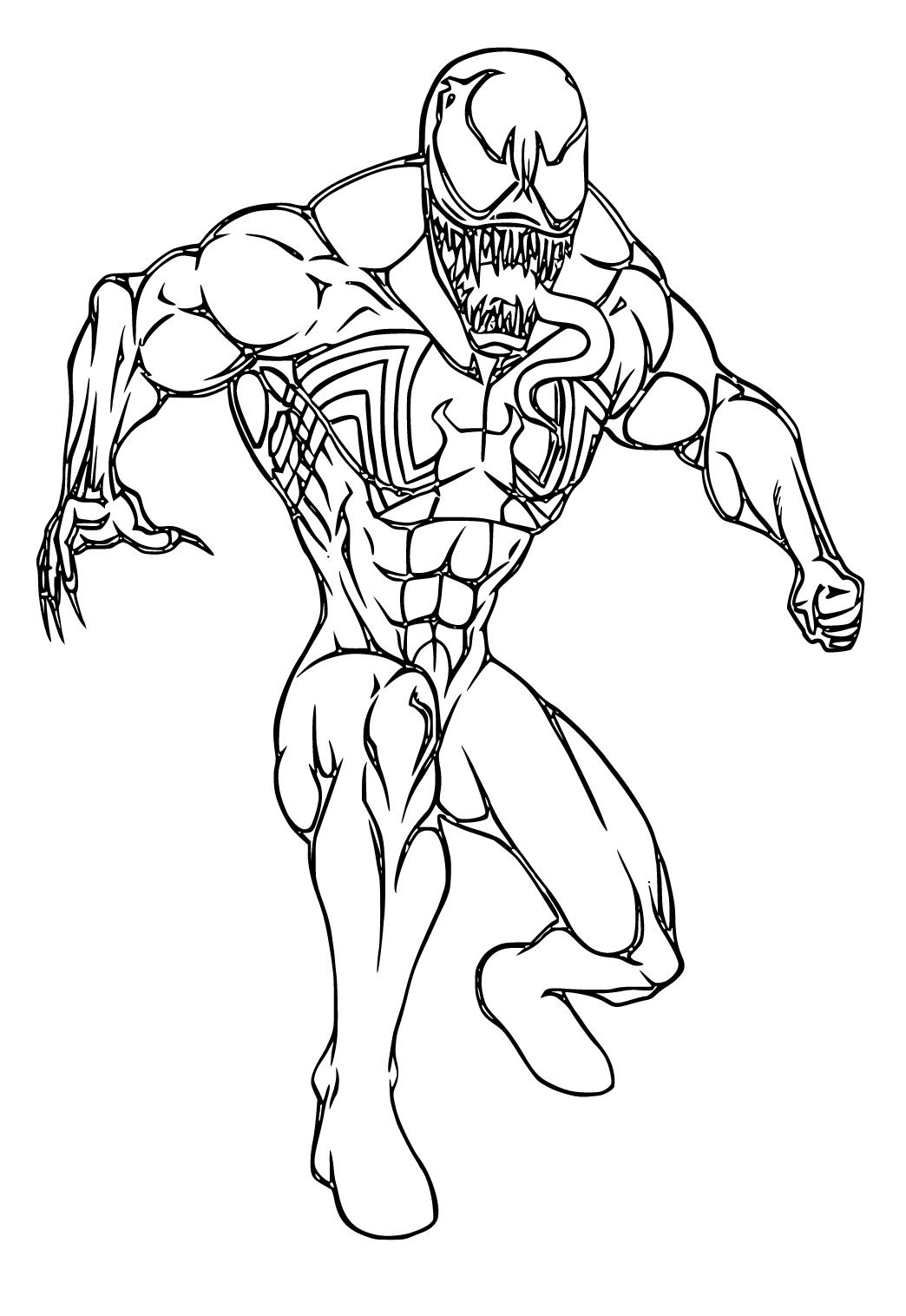 Venom Coloring Pages Free Printable 62