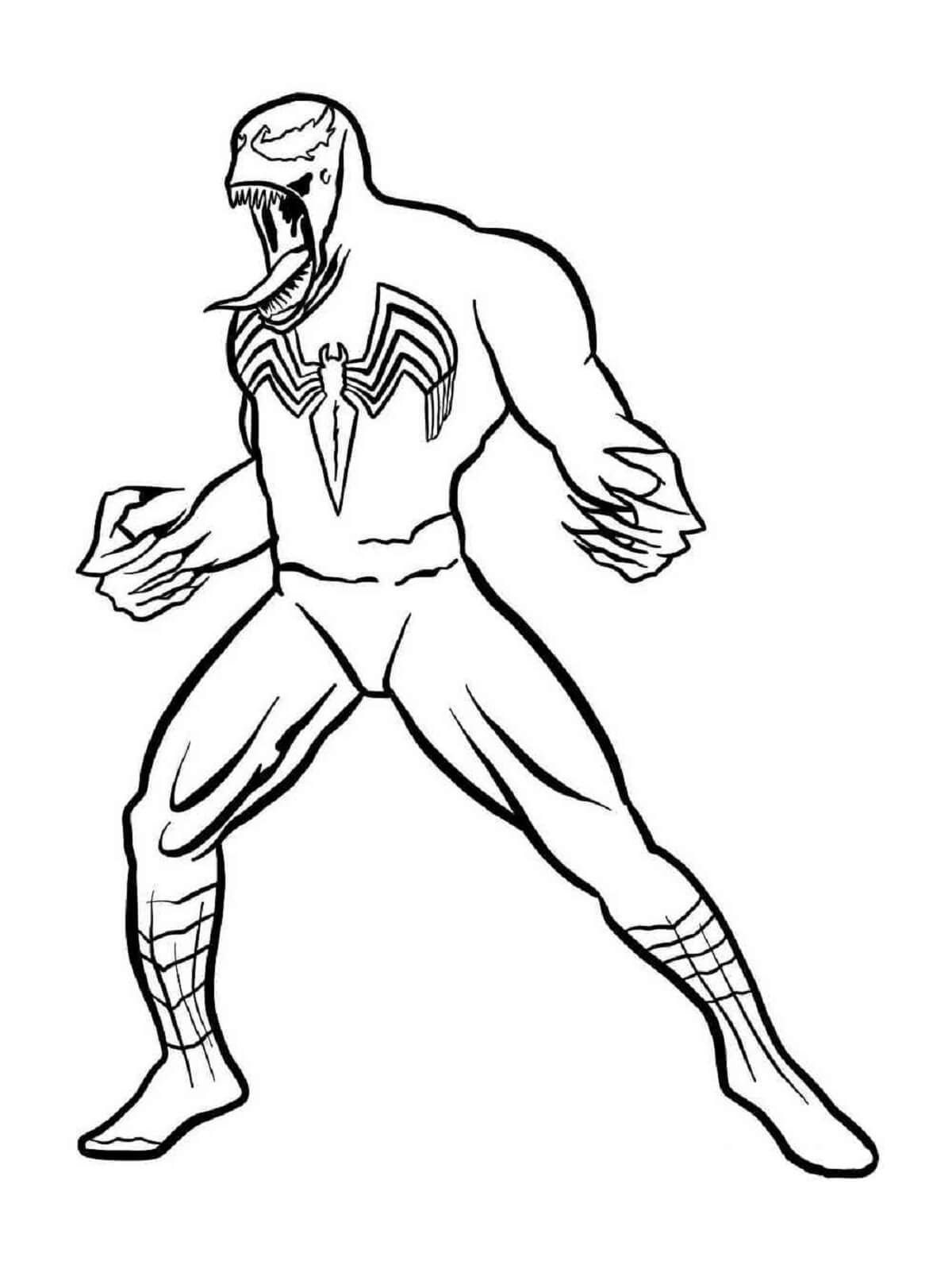 Venom Coloring Pages Free Printable 63