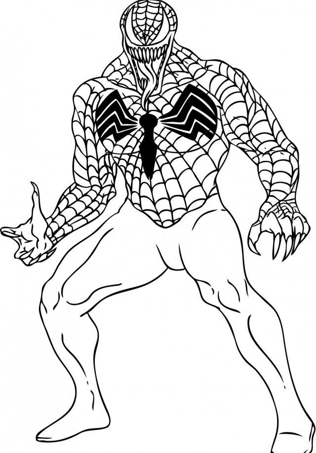 Venom Coloring Pages Free Printable 66