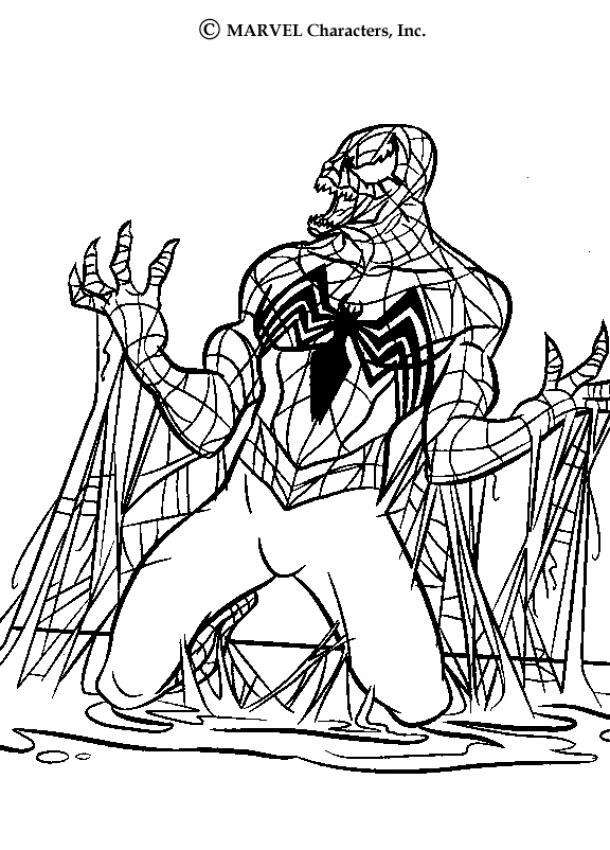 Venom Coloring Pages Free Printable 7