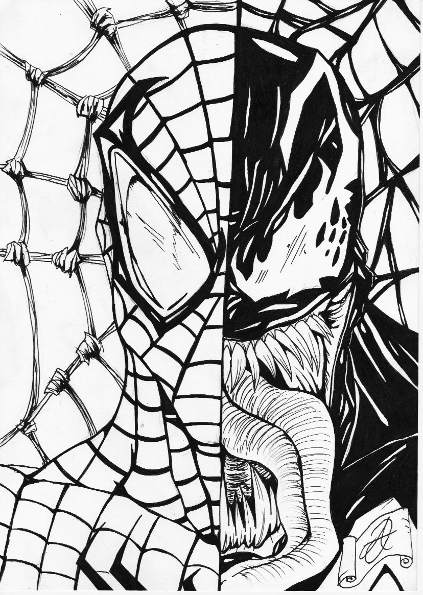 Venom Coloring Pages Free Printable 8