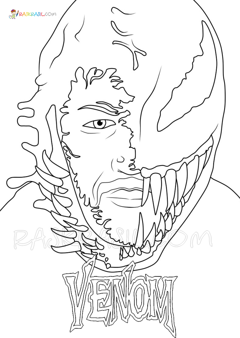 Venom Coloring Pages Free Printable 80