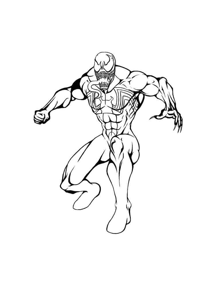 Venom Coloring Pages Free Printable 81