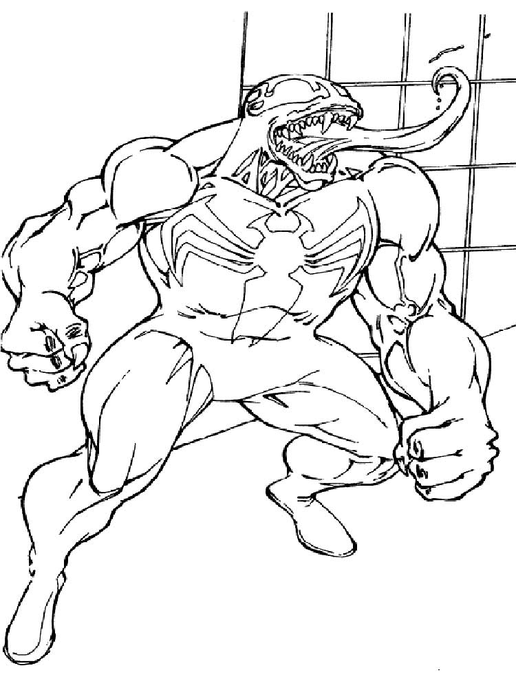 Venom Coloring Pages Free Printable 82