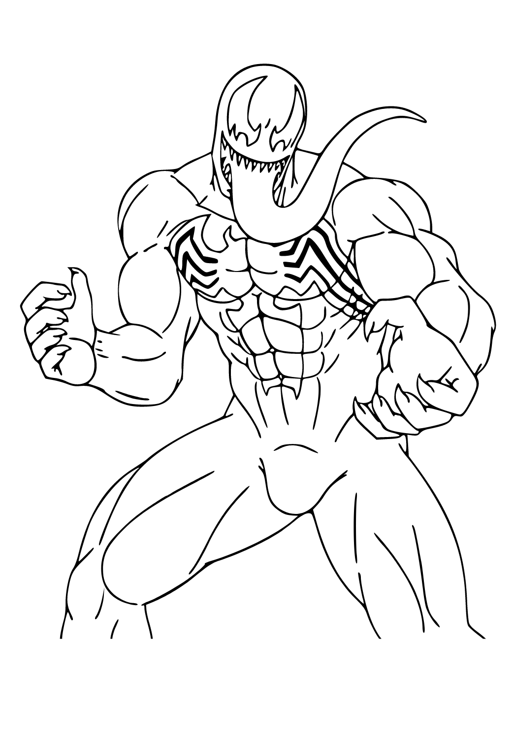 Venom Coloring Pages Free Printable 84