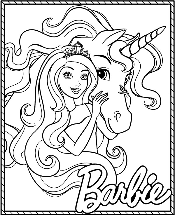 120+ Barbie Coloring Pages for Girls 103