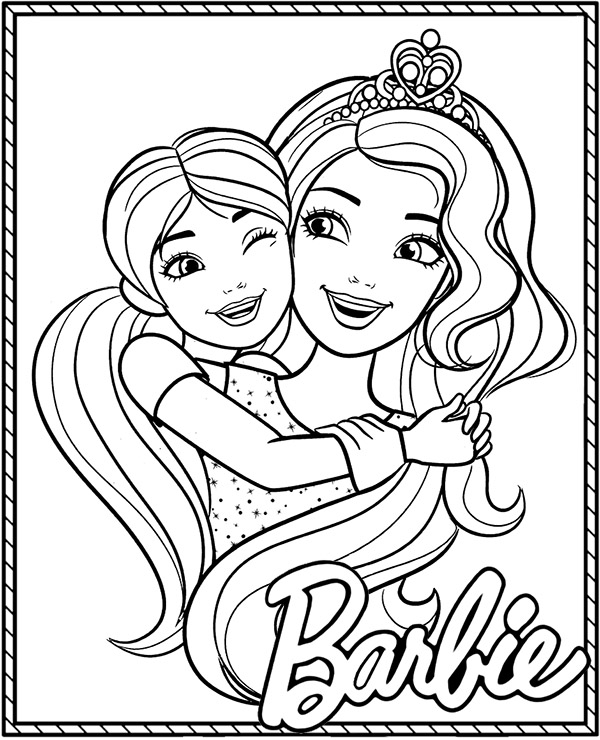 120+ Barbie Coloring Pages for Girls 105