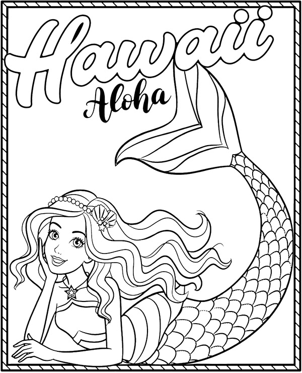 120+ Barbie Coloring Pages for Girls 106