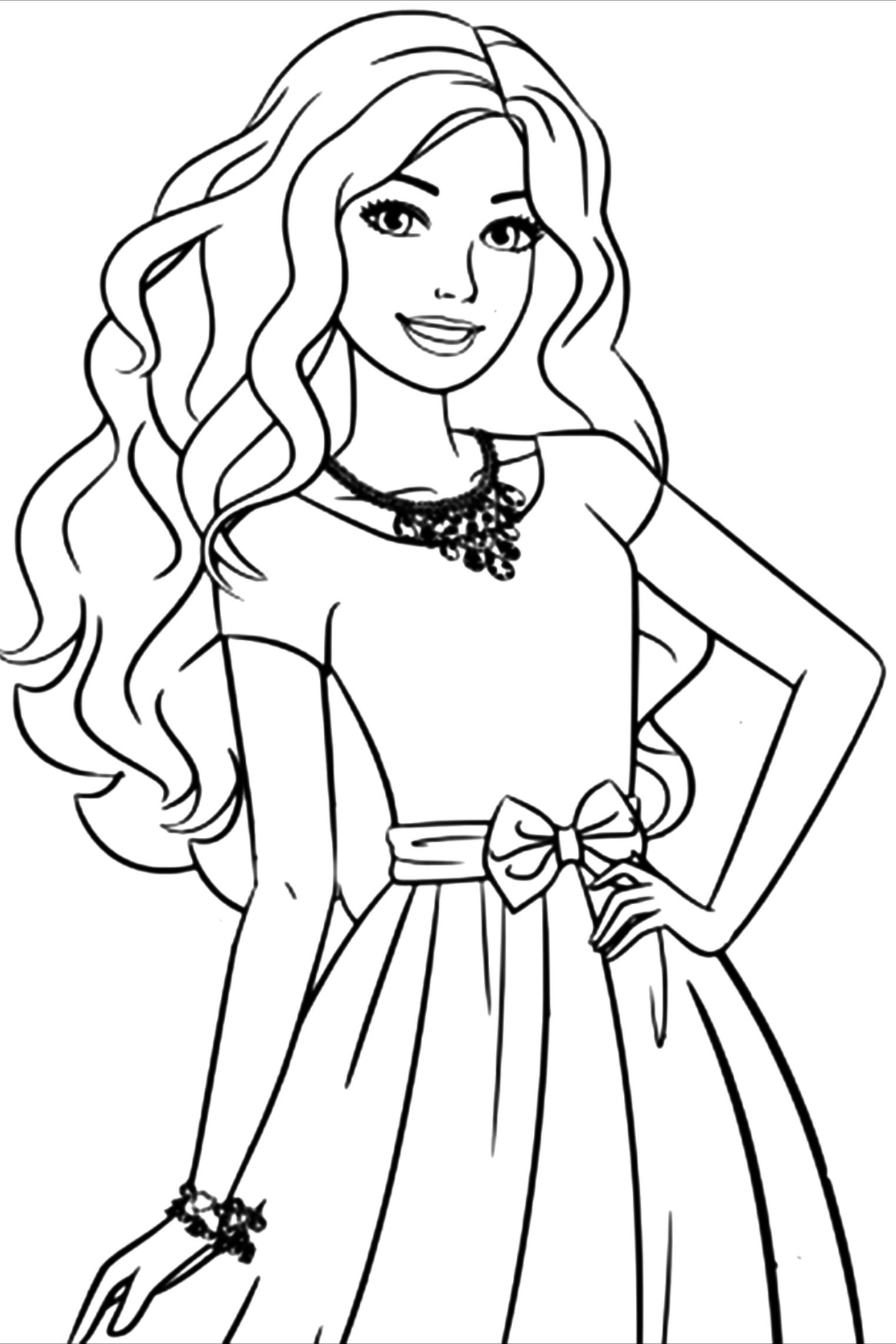 120+ Barbie Coloring Pages for Girls 11