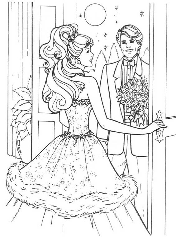 120+ Barbie Coloring Pages for Girls 110